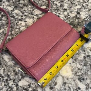 Thirty-One Mauve Crossbody Wallet Purse